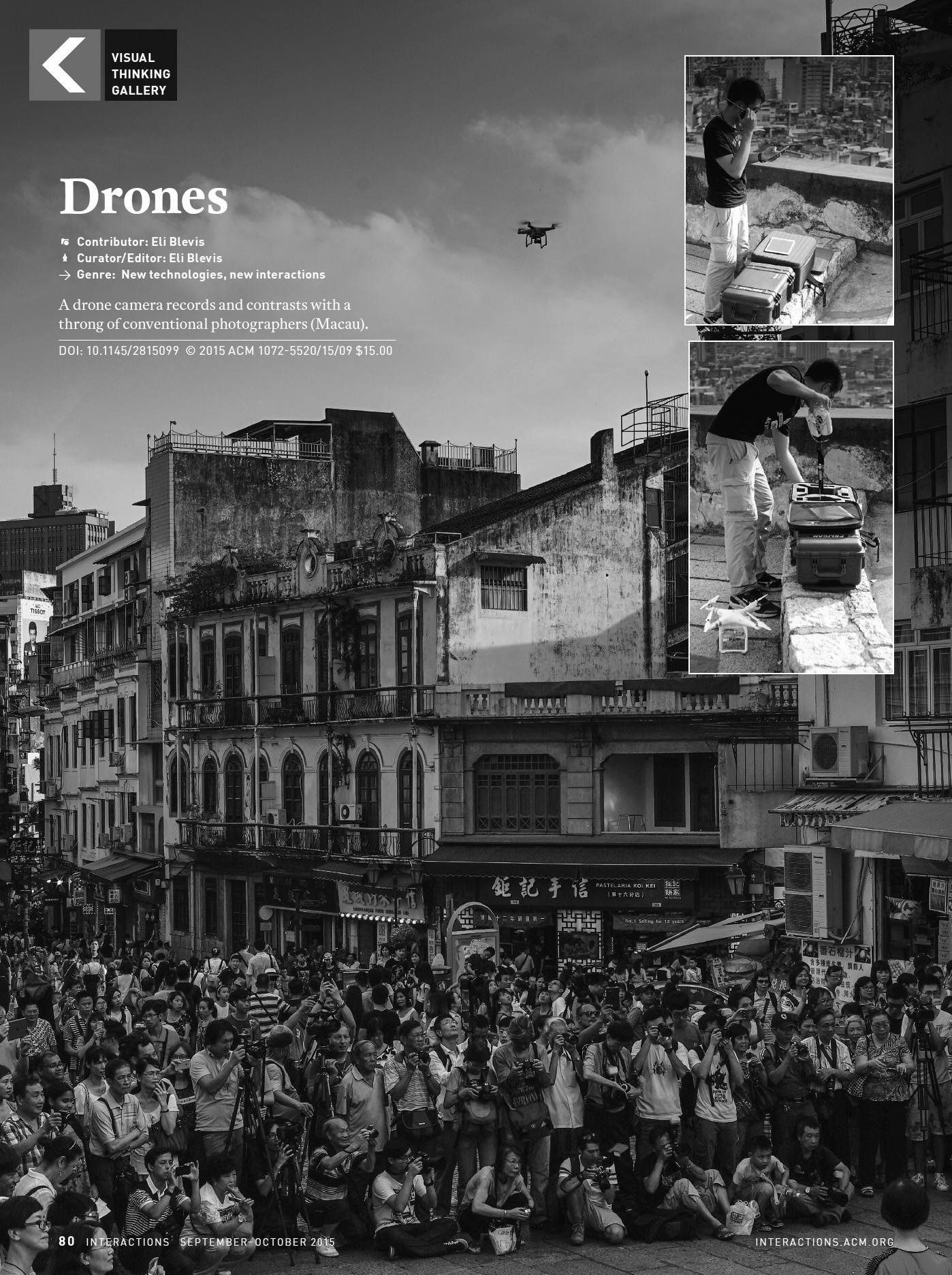 Photograph: Drone above a crowd