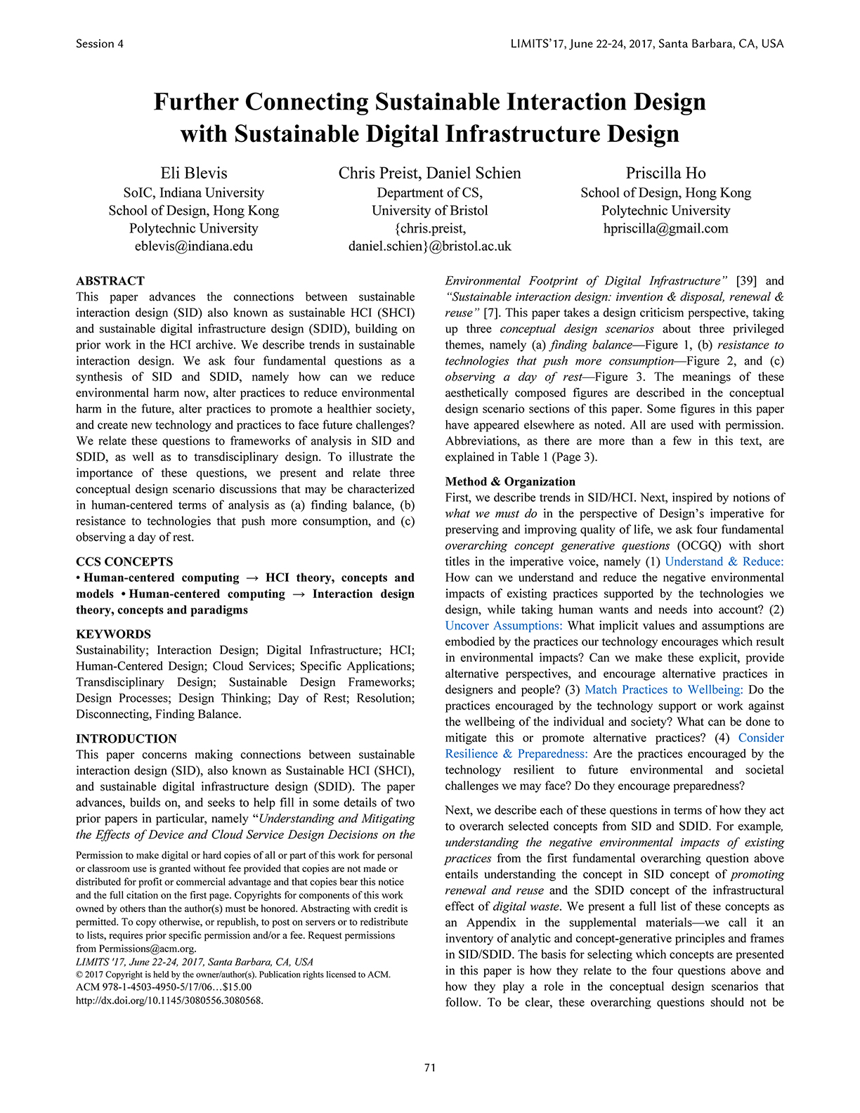Further Connecting Sustainable Interaction Design
with Sustainable Digital Infrastructure Design